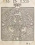 Znak Moravy ve zřízení zemském Markrabství moravského z roku 1562.