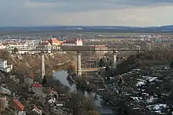 Znojemský železniční most přes řeku Dyji z roku 1871