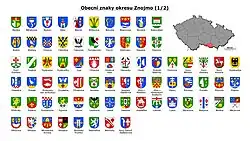 Přehled obecních znaků okresu Znojmo I. část