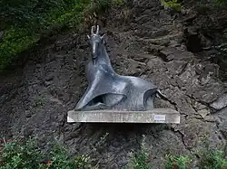 Kozorožec (1958), bronz, ZOO Praha