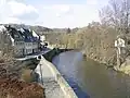 Řeka ve městě Zschopau