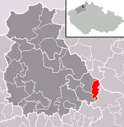 Zubrnice na mapě
