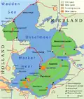 mapka Zuiderzeewerken