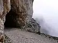 Jeden ze čtyř silničních tunelů v posledním úseku