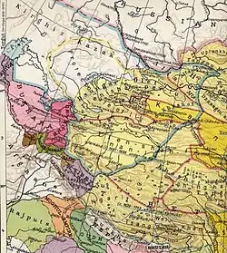                      Džúngarský chanát v roce 1750