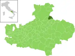 Zungoli na mapě