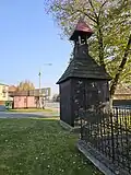 dřevěná zvonice v Chotči