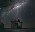 VLTI sodíkový laser pro zaostřování optiky