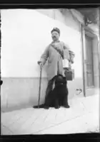 Eugène Cattin se svým psem
