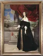 Jeho žena Anna Margareta von Haugwitz