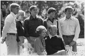 Photograph of the President Gerald Ford and his Family on the South Lawn of the White House
