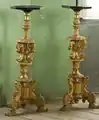 Párové gueridony, dřevořezba, Skokloster, Švédsko 1700-1725