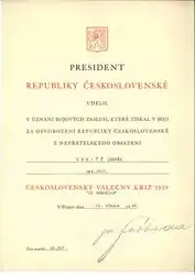 Válečný kříž