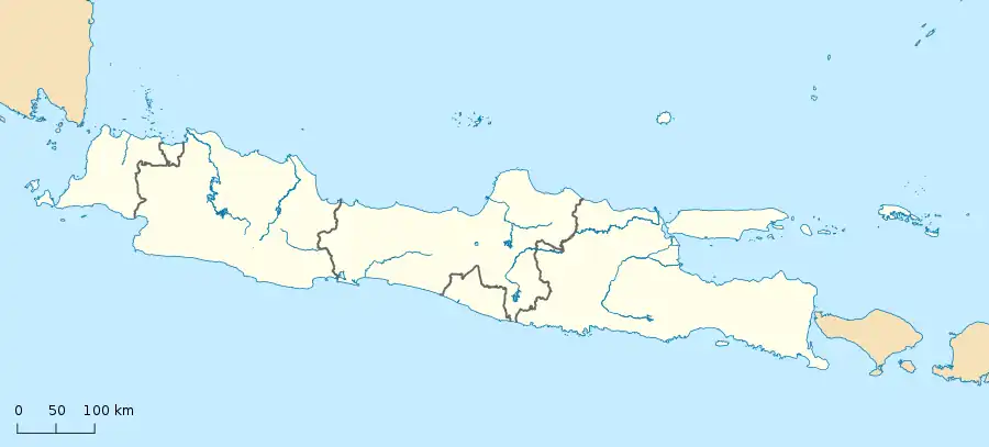 Ciamis Regency is located in Java
